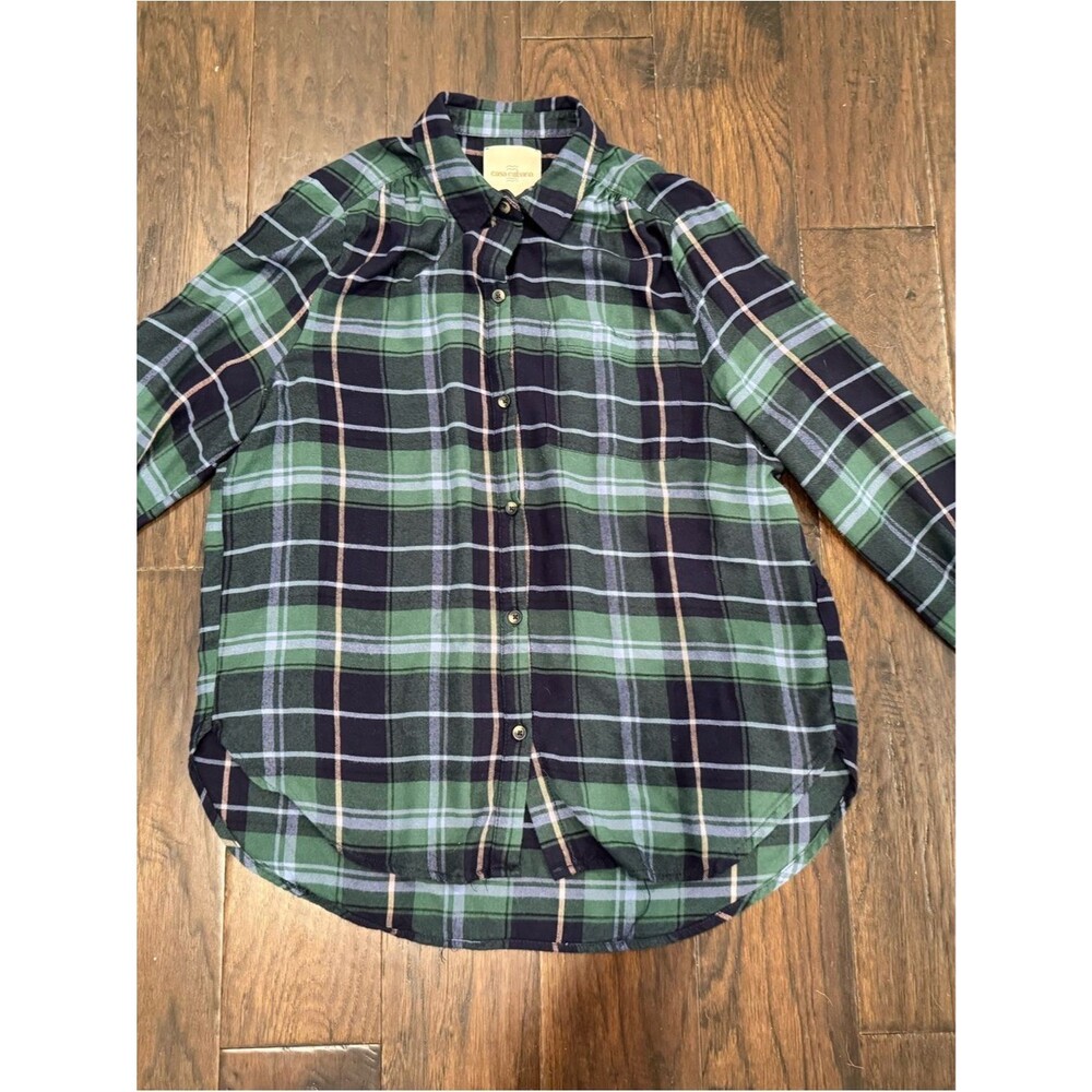 Casa Cabana Woman’s Plaid Button-Down Shirt